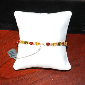 Colored stone bracelet