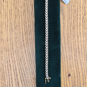 10K Two Tone Diamond Bracelet