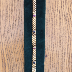 14KYG Sapphire & Ruby Panther Paw