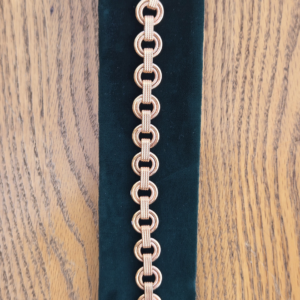 14K Rose Gold Circle Bracelet - Italian